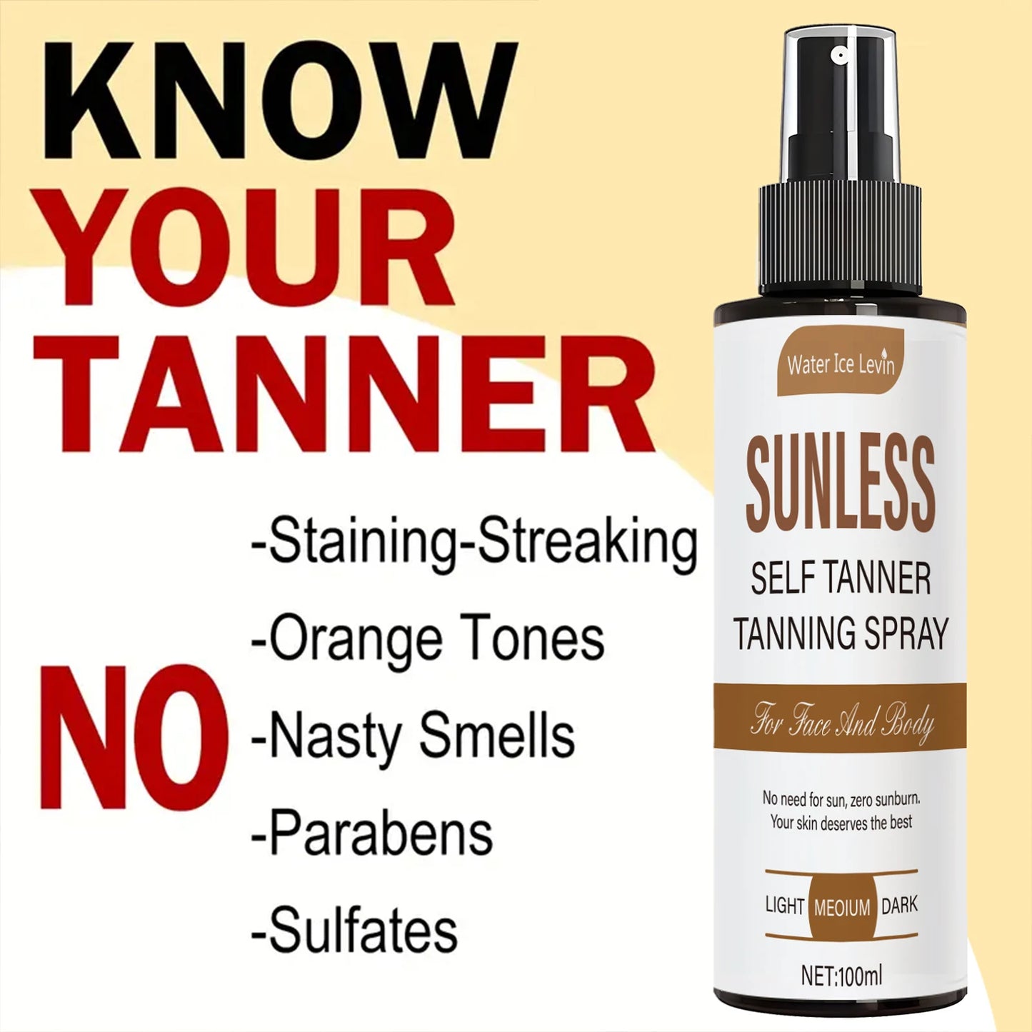 Self Tanning Spray Formaldehyde-Free
