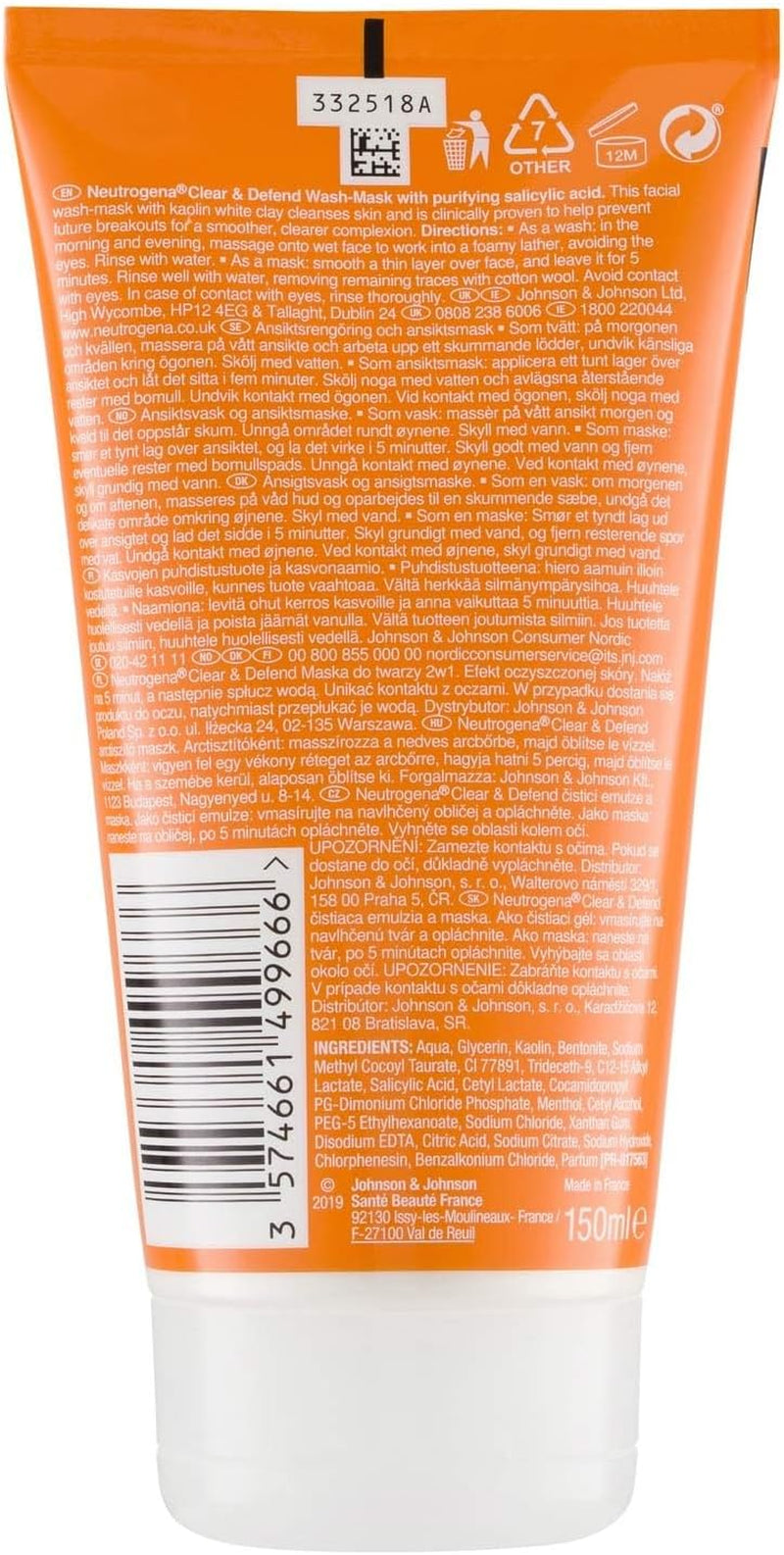 ® Clear & Defend 1% Salicylic Acid 2-IN-1 Wash-Mask  (Pack of 3)