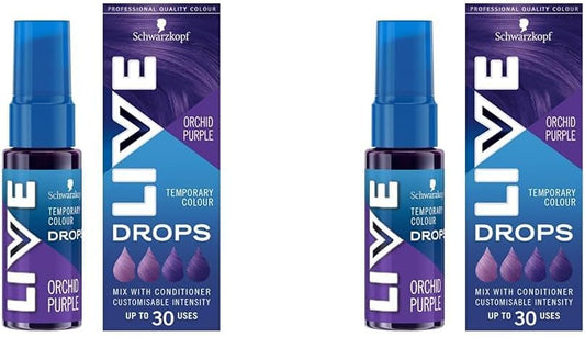 Schwarzkopf Colour Drops, Vegan, Semi-Permanent, Purple Hair Dye (Pack of 2)