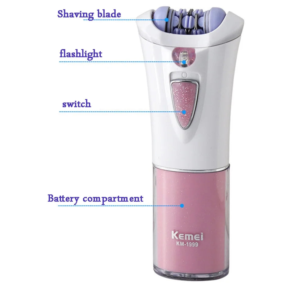 Mini Electric Epilator Hair Remover Epilator USB Rechargeable Womens Body Hair Removal Portable Lady Armpit Hair Shaver Travel Bikini Hair Removal
