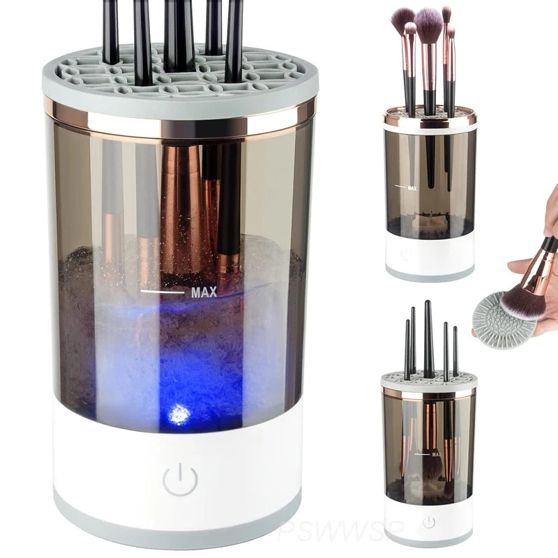  Portable Electric Makeup Brush Cleaner 