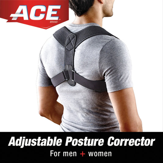 Posture Corrector, Unisex, Adjustable Brace, One Size Fits Most