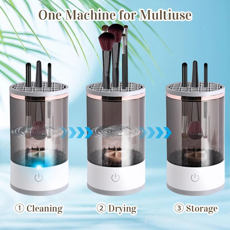 Portable Electric Makeup Brush Cleaner 