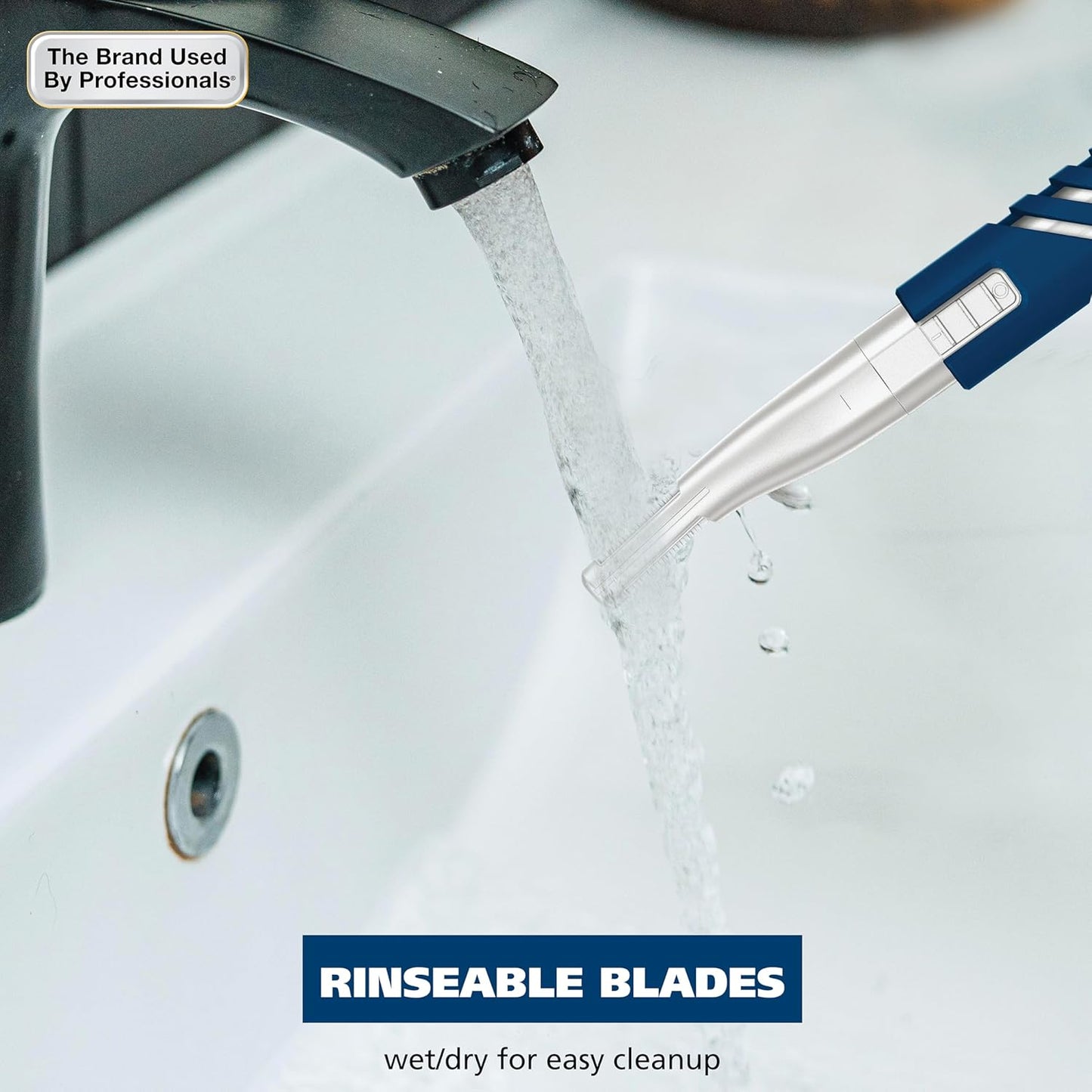 Dualtech® Lithium Battery Dual Sided Eyebrow, Bikini, and Facial Hair Removal Trimmer for Women with Rubber Grip – Model 3026636