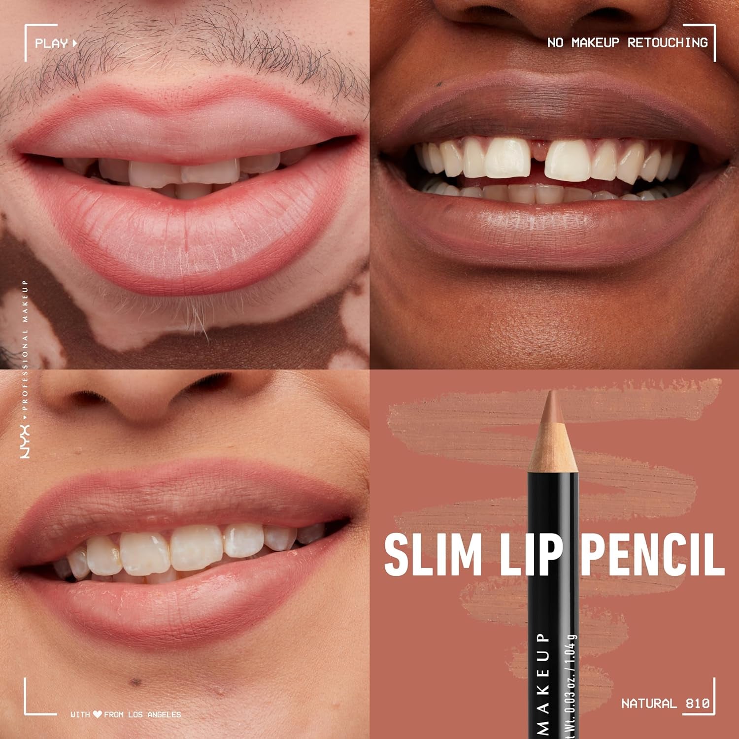 Slim Lip Pencil 2-Pack - Mahogany & Natural Long-Lasting Creamy Lip Liners