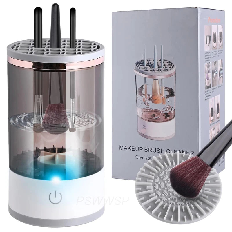  Portable Electric Makeup Brush Cleaner 