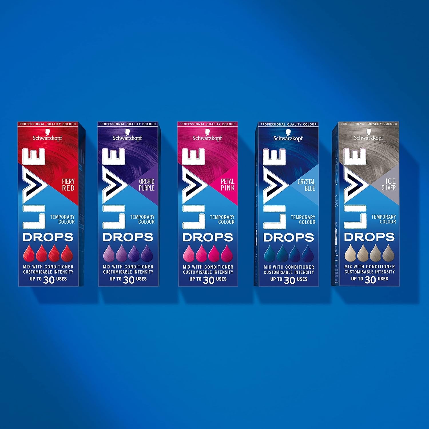 Schwarzkopf Colour Drops, Vegan, Semi-Permanent, Purple Hair Dye (Pack of 2)