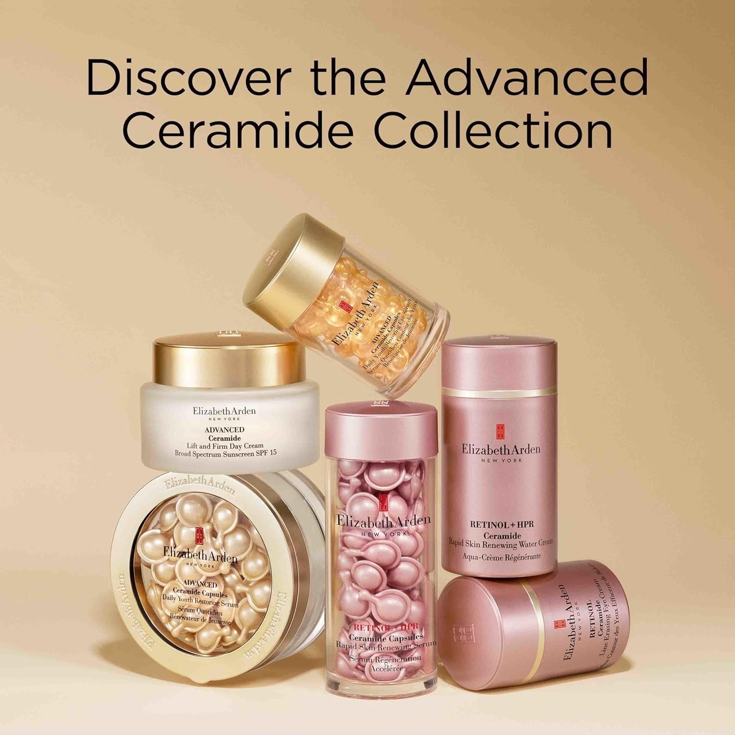 Advanced Ceramide Face Serum Capsules, Anti-Aging Skincare, Fragrance-Free Hydrating Formula for Radiant, Firm Skin, Nourishing and Strengthening
