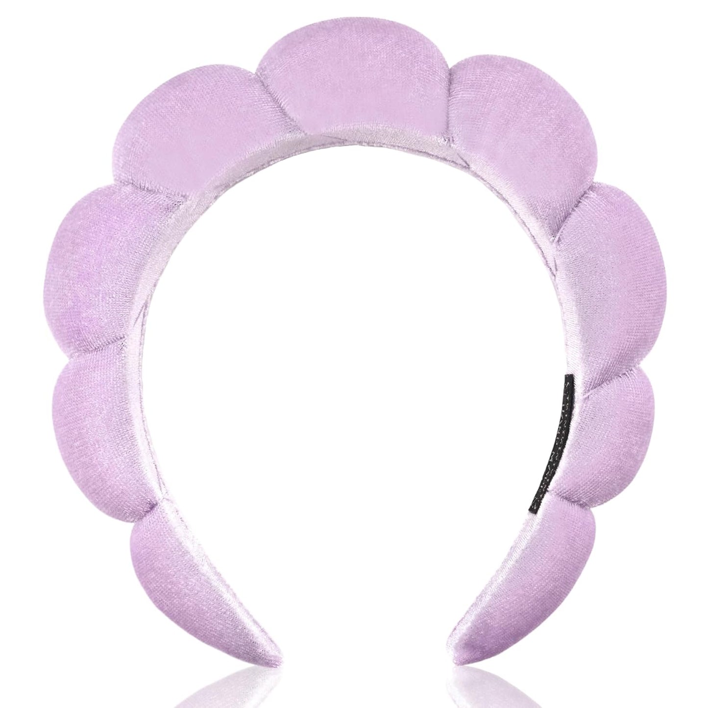 Spa Headband for Women Sponge Headband for Washing Face Clouds Soft Hairband Makeup Headbands for Women Girls Shower Makeup Skincare (Purple)