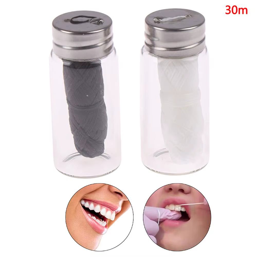 Mint Flavored Eco-Friendly Floss Spool Bamboo Dental Floss Oral Hygiene Oral Care Teeth Flosser Dental Flosser