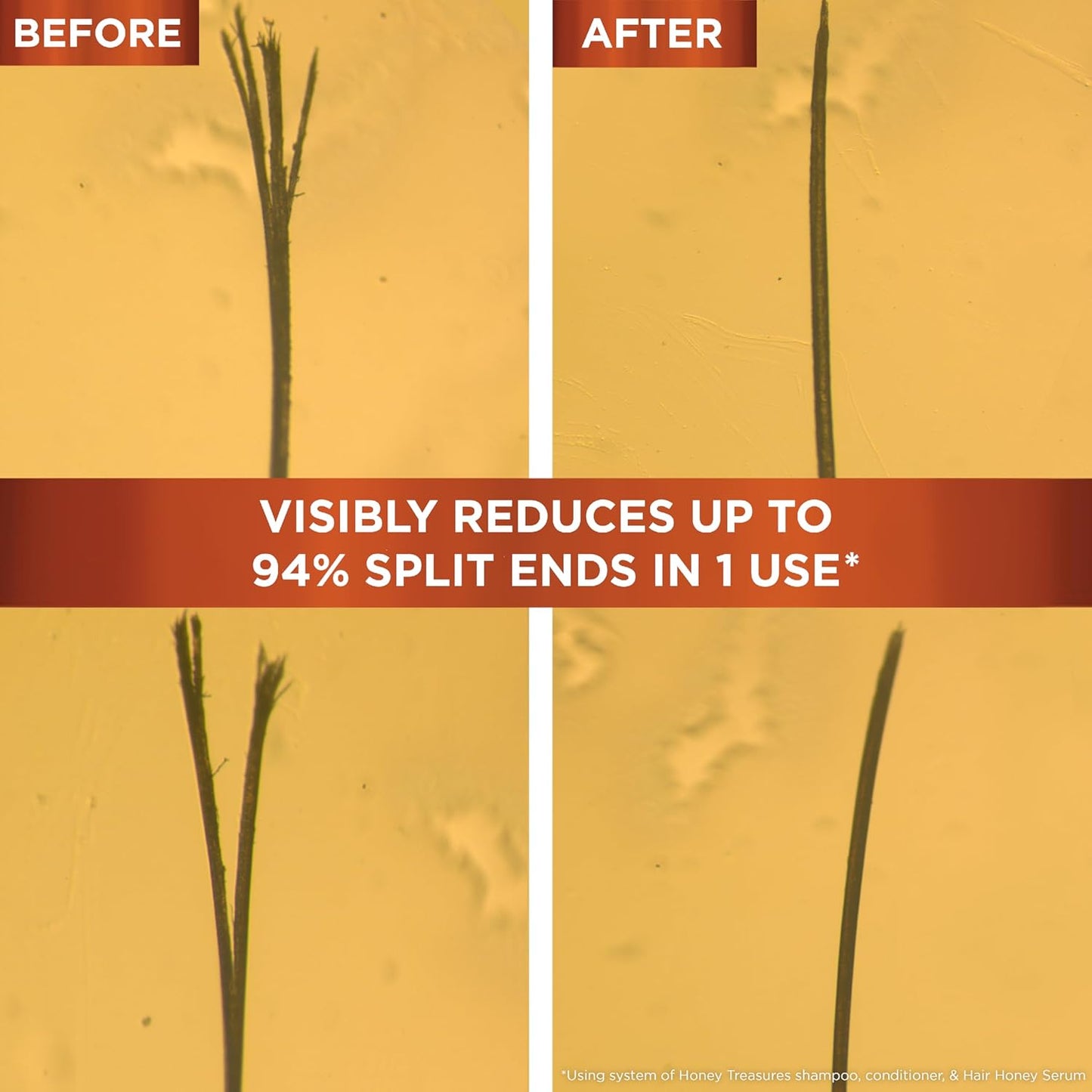 Whole Blends Honey Treasures Repairing Shampoo, for Dry, Damaged Hair, 3 Fl Oz (Travel Size), 1 Count (Packaging May Vary)