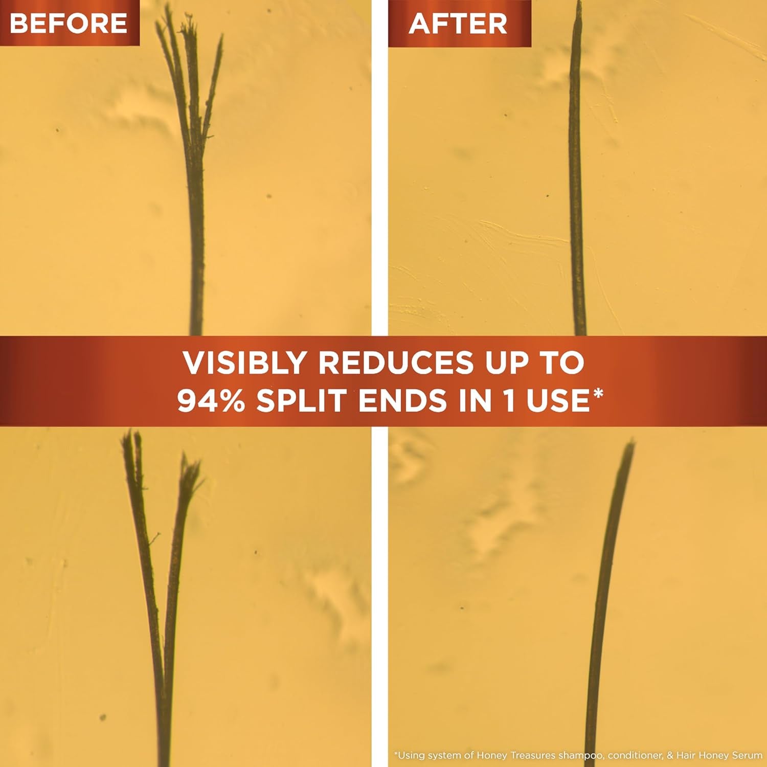 Whole Blends Honey Treasures Repairing Shampoo, for Dry, Damaged Hair, 3 Fl Oz (Travel Size), 1 Count (Packaging May Vary)