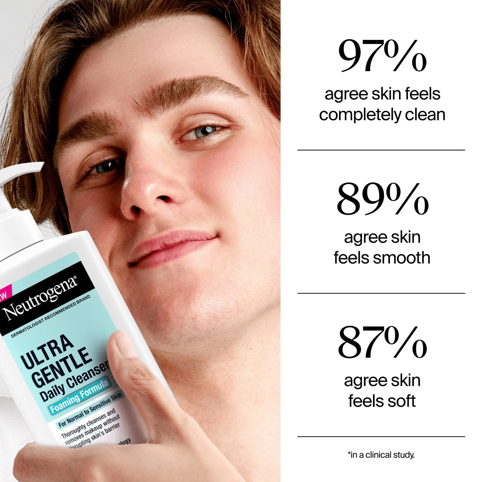 (2 Pack)  Ultra Gentle Daily Foaming Facial Cleanser, 12 Fl. Oz