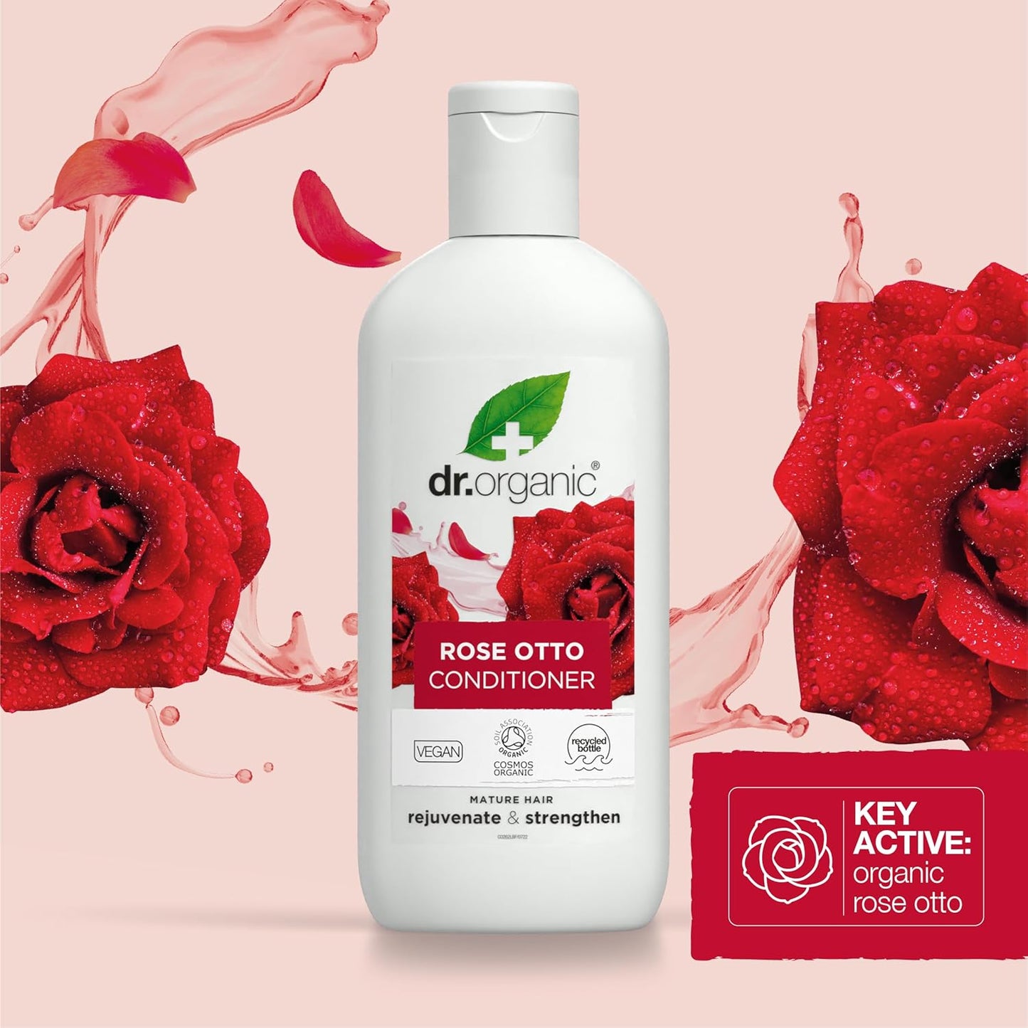 Rose Otto Conditioner, , Natural, Vegan, Cruelty-Free, Paraben & Sls-Free