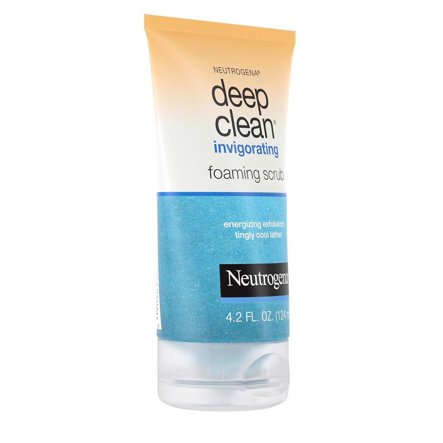 Deep Clean Invigorating Foaming Daily Exfoliating Facial Scrub with Glycerin, Gentle, Cooling & Exfoliating Gel Face Wash to Remove Impurities, Dirt, Oil & Makeup, 4.2 Fl. Oz