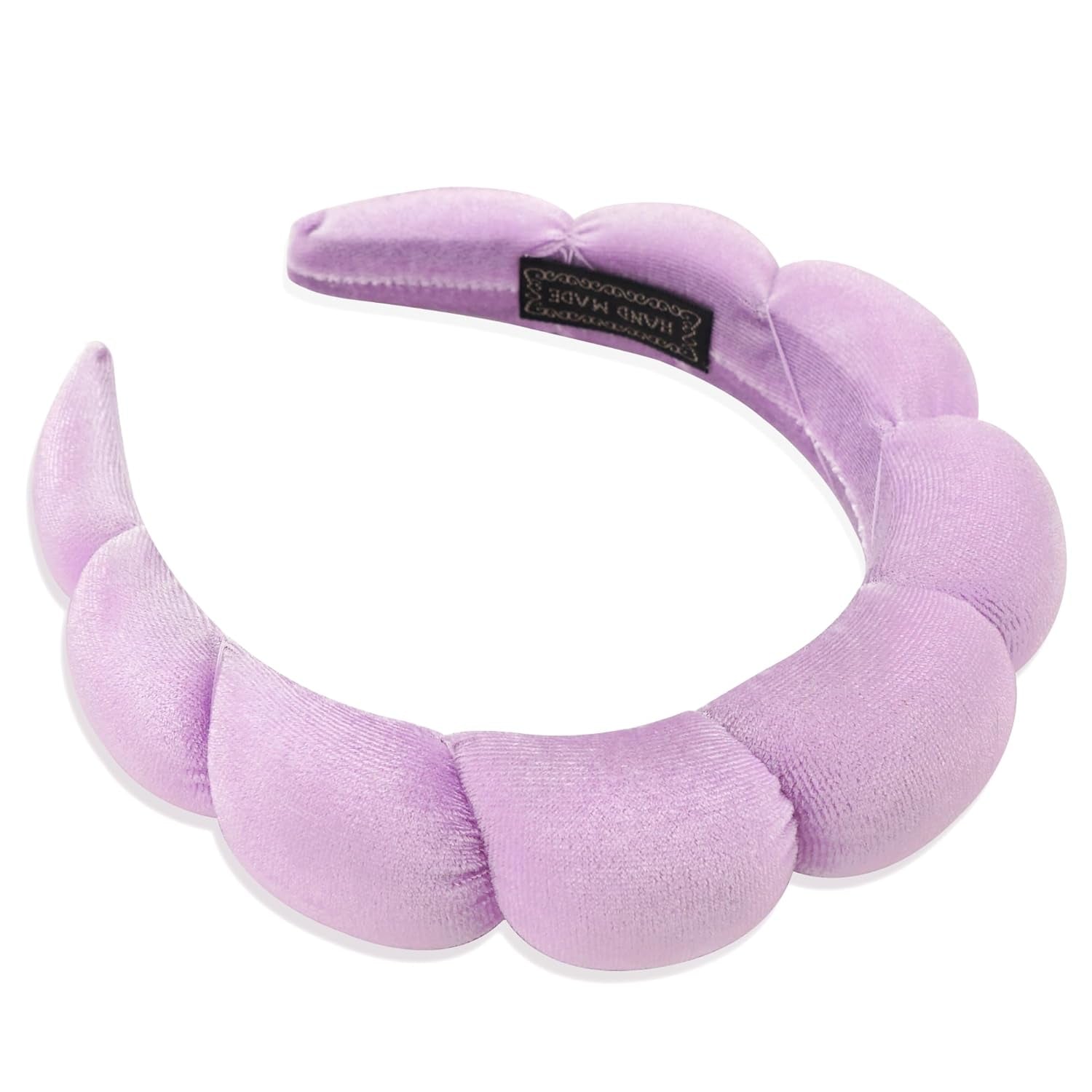 Spa Headband for Women Sponge Headband for Washing Face Clouds Soft Hairband Makeup Headbands for Women Girls Shower Makeup Skincare (Purple)