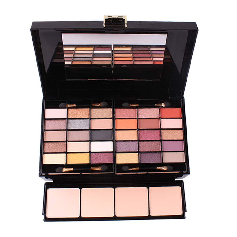 All-In-One Makeup Gift Set Carry All Makeup Kit Women Full Kit with Makeup Bag Concealer Lipgloss Lipstick Blush Foundation Face Powder Eyeshadow Palette Cosmetic Palette #8