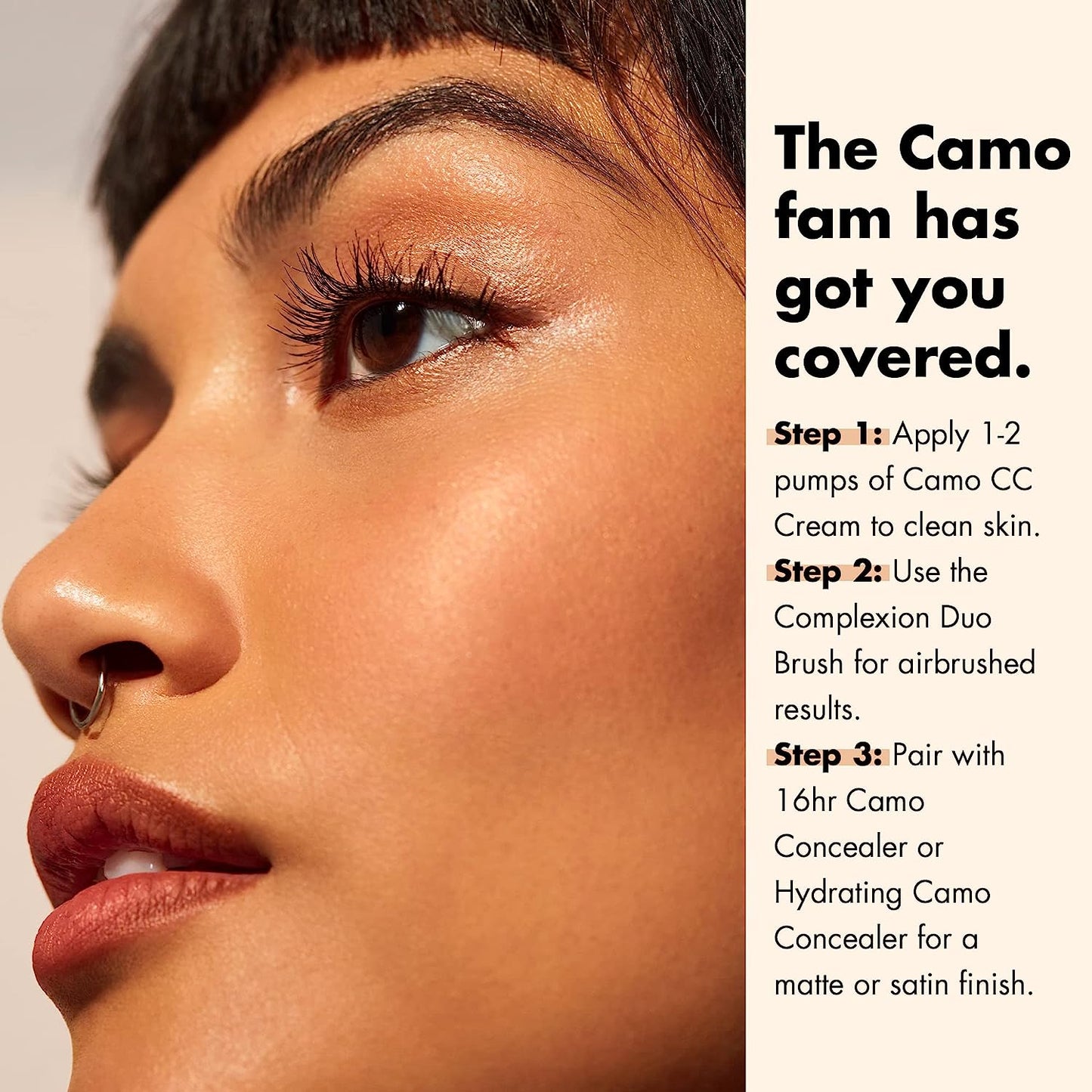 Camo CC Cream, Color Correcting Medium-To-Full Coverage Foundation with SPF 30, Light 240 W, 1.05 Oz (30G)