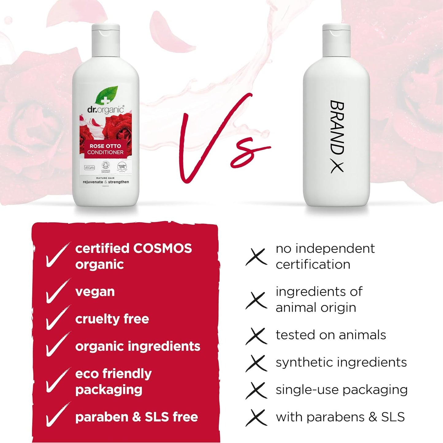 Rose Otto Conditioner, , Natural, Vegan, Cruelty-Free, Paraben & Sls-Free