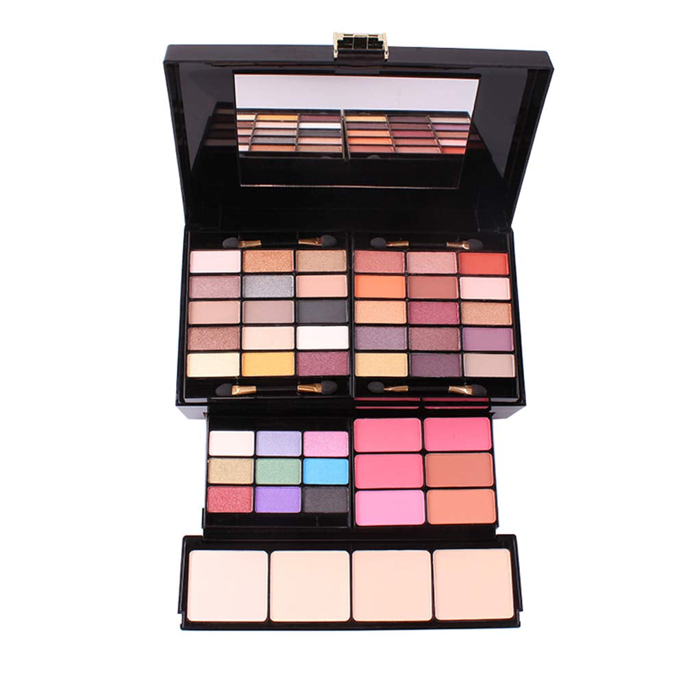 All-In-One Makeup Gift Set Carry All Makeup Kit Women Full Kit with Makeup Bag Concealer Lipgloss Lipstick Blush Foundation Face Powder Eyeshadow Palette Cosmetic Palette #8