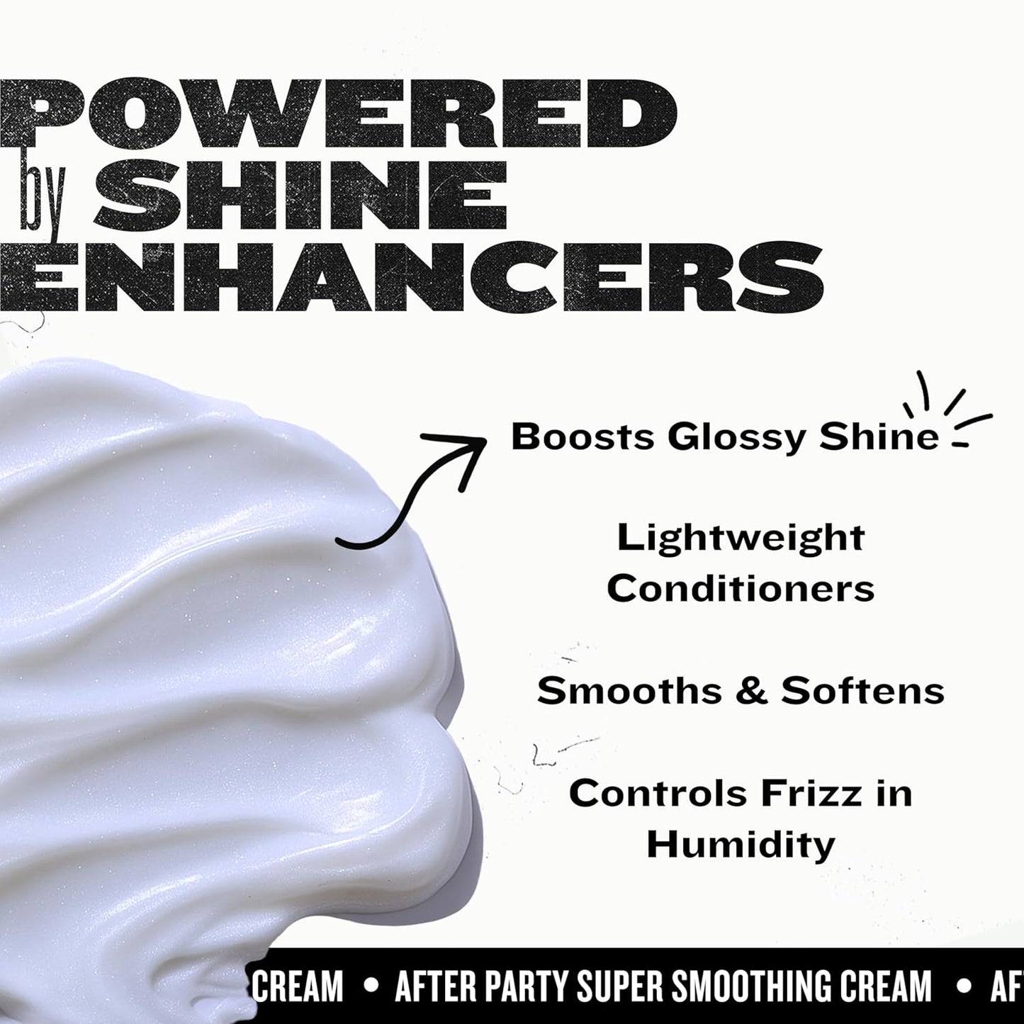 by  after Party Super Smoothing Cream – anti Frizz Hair Styling Product with Humidity Protection for Frizzy, Dull or Coarse Hair, 3.38 Fl. Oz.​