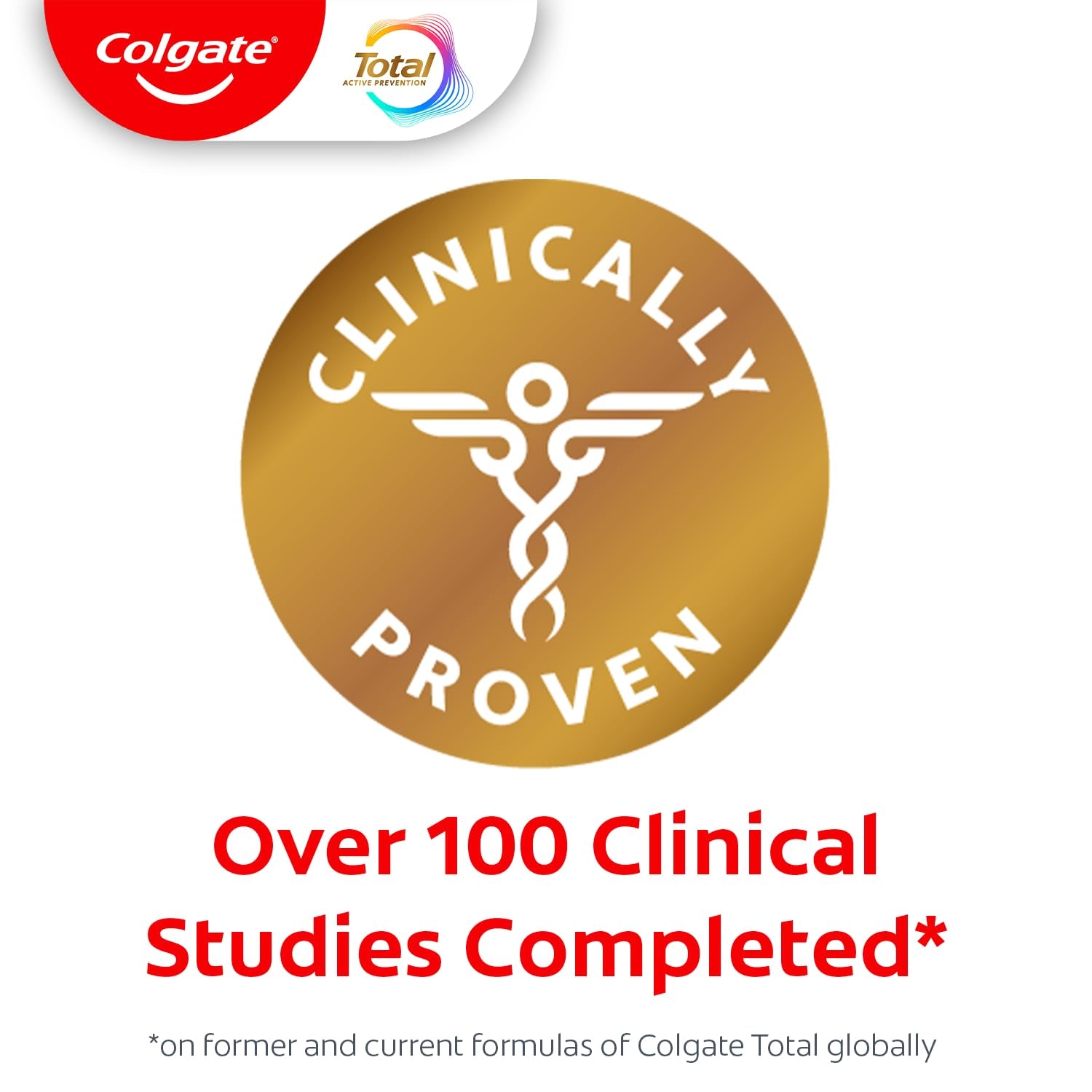 Total Clean Mint Toothpaste, 10 Benefits, No Trade-Offs, Freshens Breath, Whitens Teeth and Provides Sensitivity Relief, Clean Mint Flavor, 4 Pack, 5.1 Oz Tubes