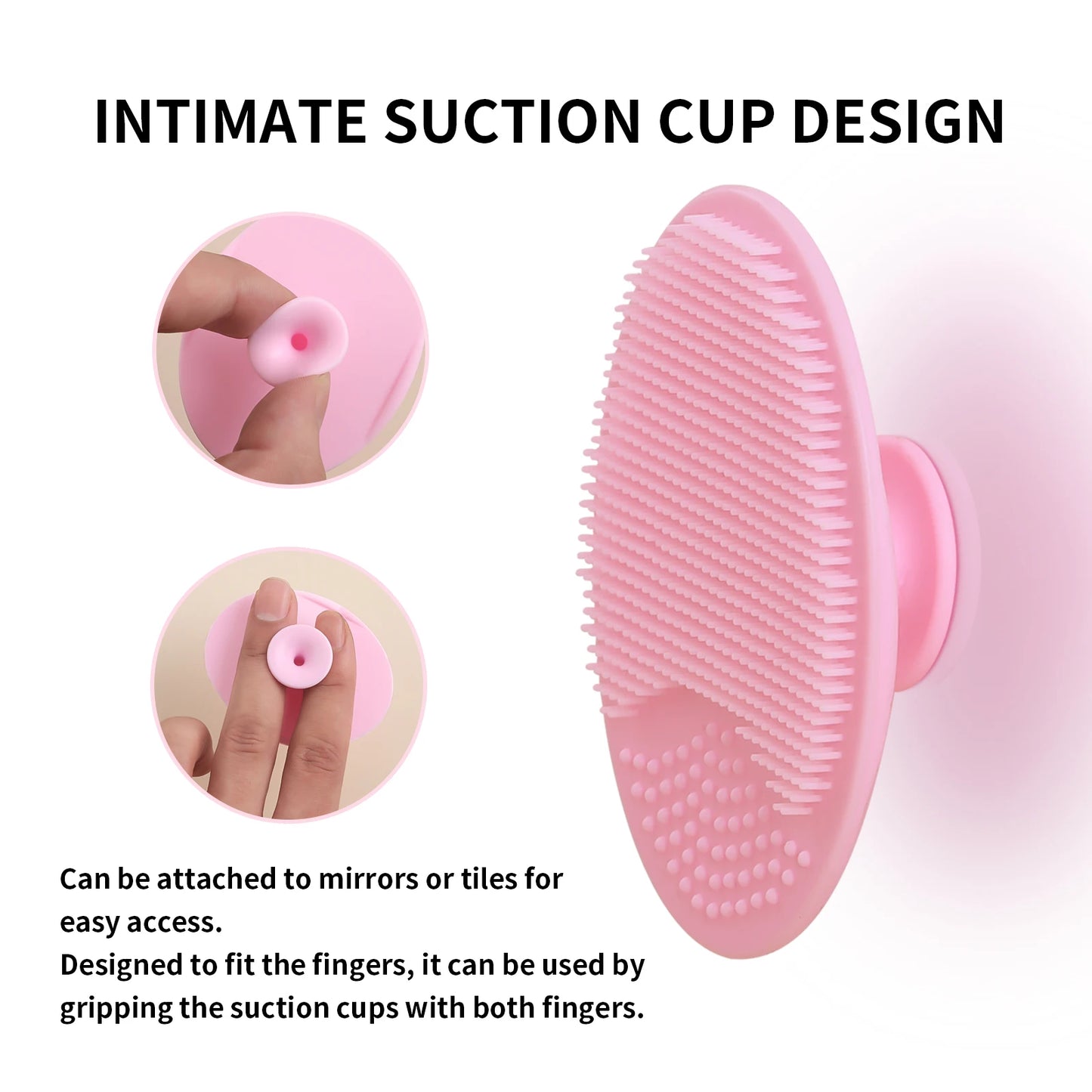 Wash a face to brush Silicone Cute Sucker mini Cleansing	cleaning brush for Face Washing