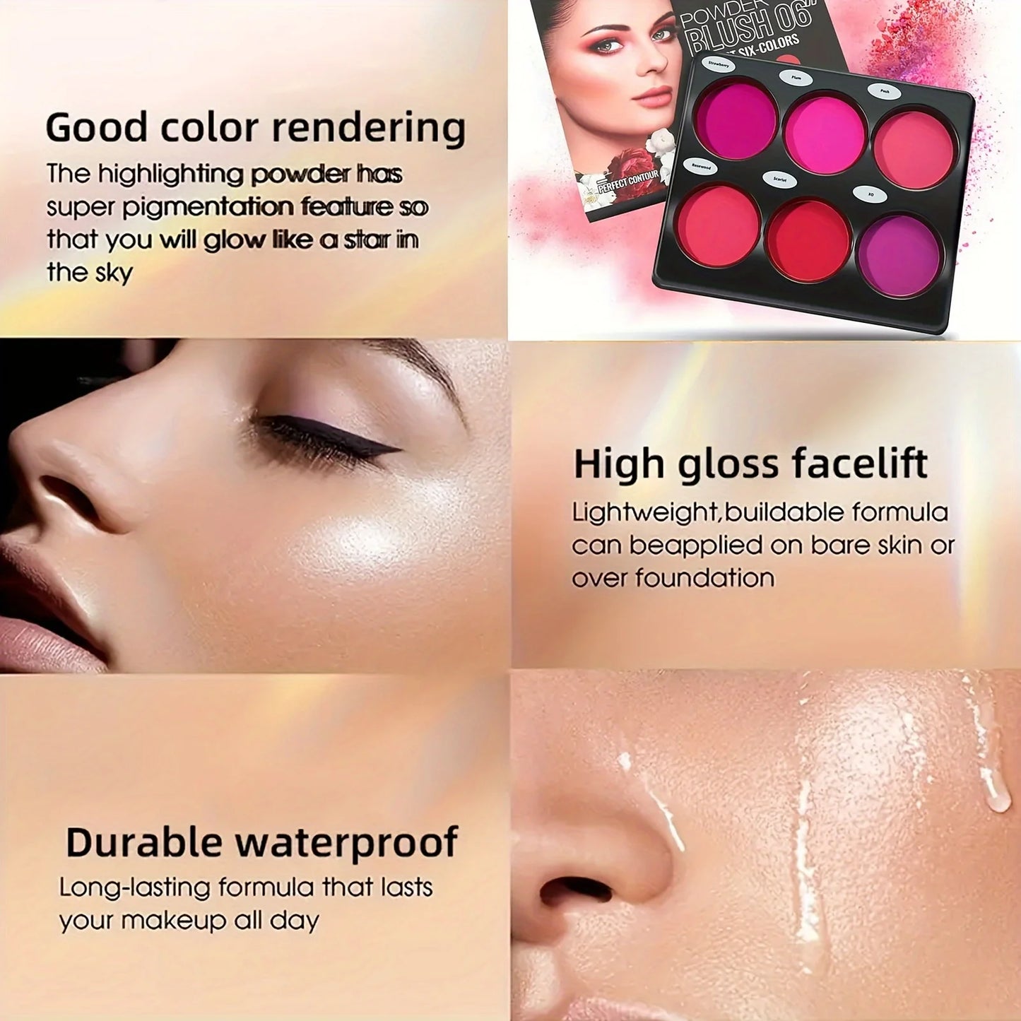 Blush Palette 6 Stunning Colors