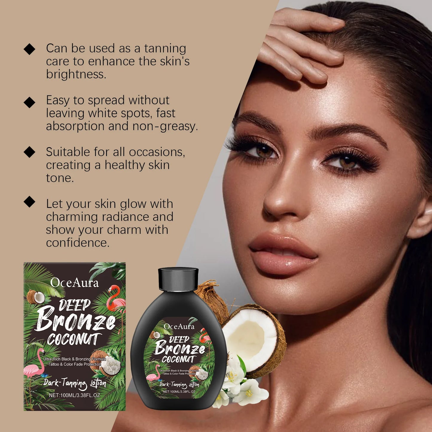 Coconut Tanning Lotion Sunless Tanner