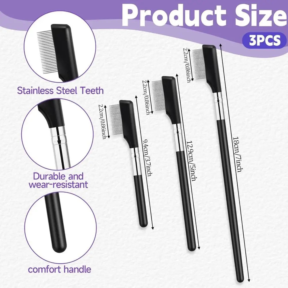 Eyelash Comb Metal Separator Tool