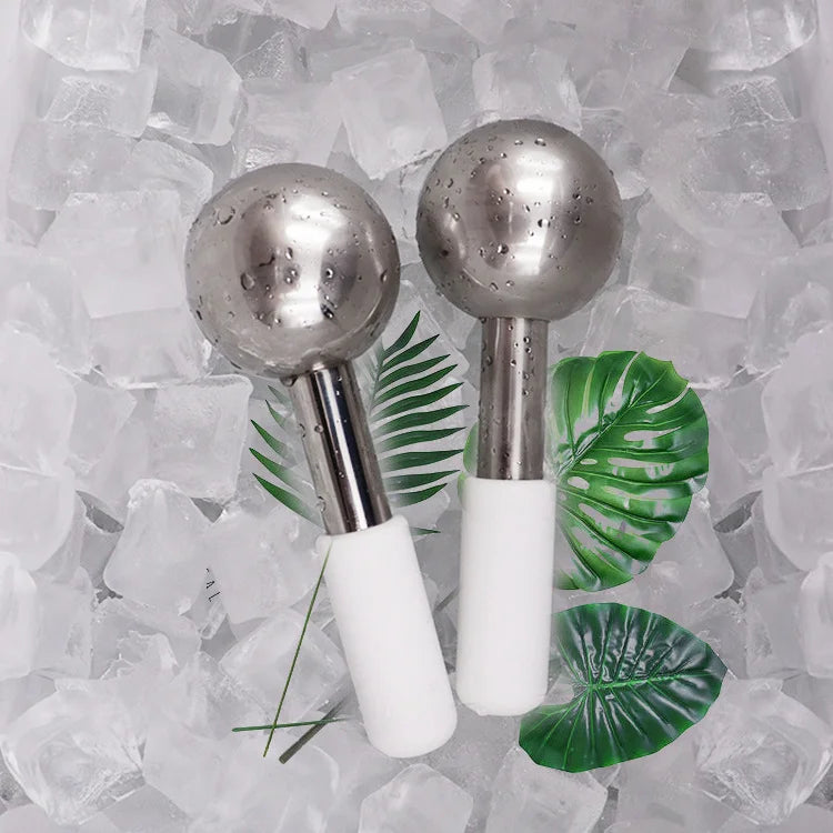 Stainless Ice Globes Facial Cooling Roller