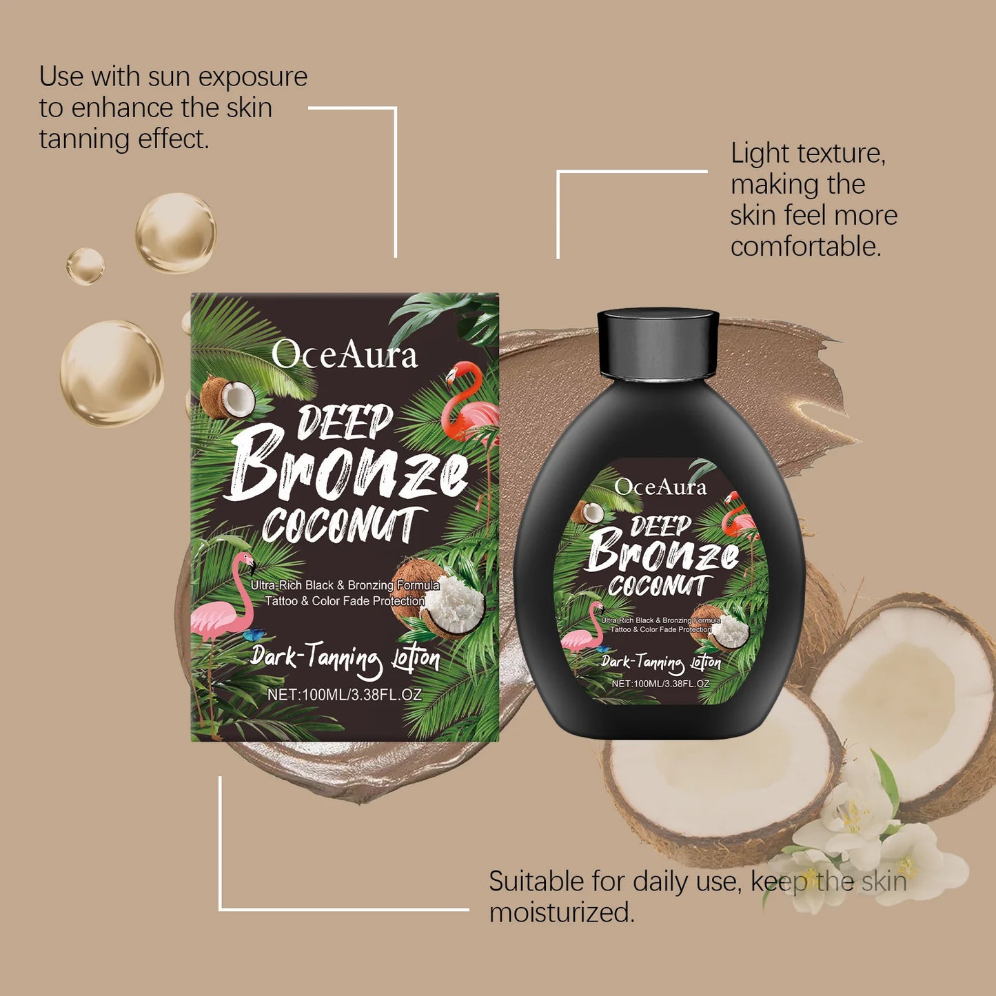 Coconut Tanning Lotion Sunless Tanner