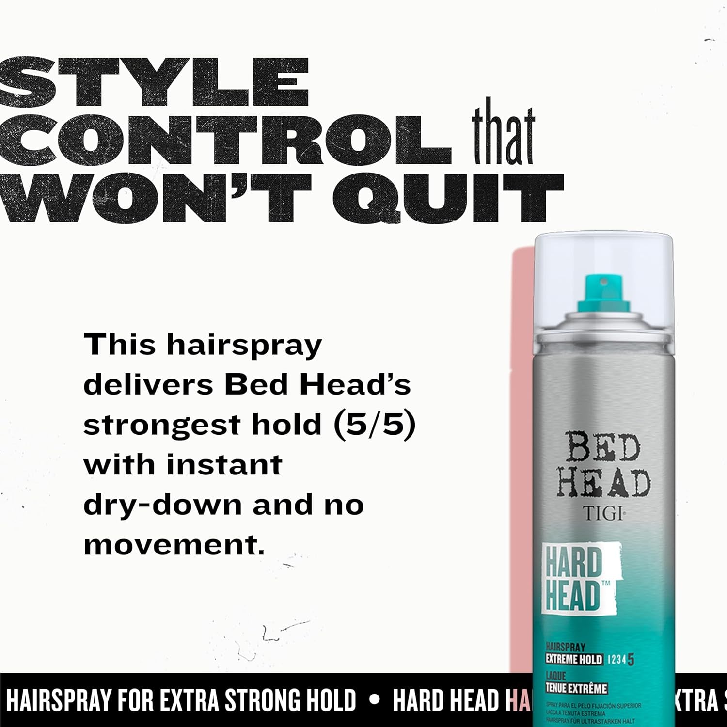 Bed Head Hard Head Hairspray for Extra Strong Hold 11.7 Oz