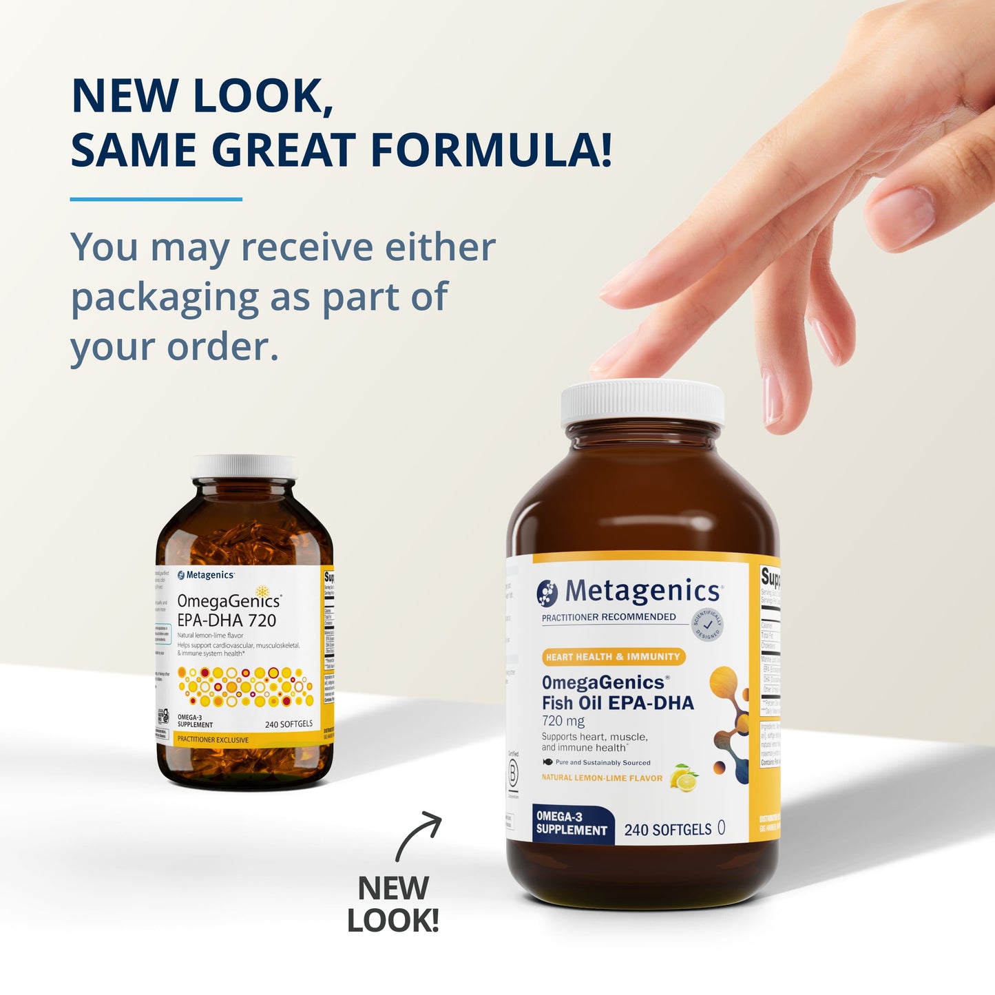 Omegagenics Fish Oil EPA-DHA 720 Mg - Omega-3 Fish Oil Supplement - for Heart Health, Musculoskeletal Health & Immune System Health* - with DHA & EPA - 240 Softgels