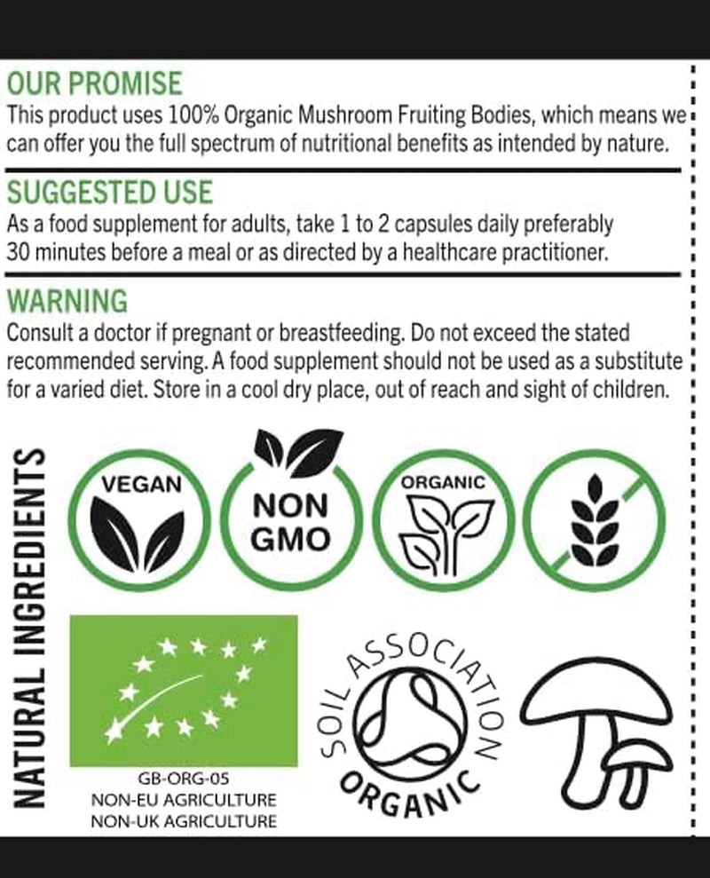 Organic Lions Mane Supplements Mushroom Powder |