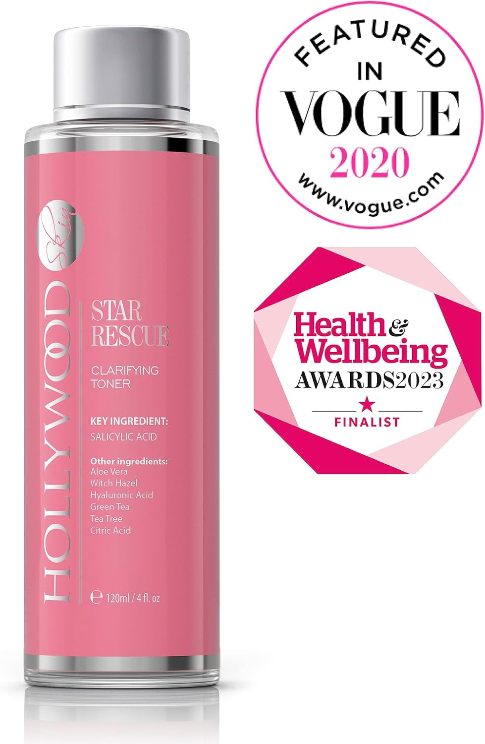 Clarifying Toner - Sweden’S #1 Skin Care Brand* Glow BHA + PHA Pore-Tight Facial Toner - Mild Exfoliating Toner with Hyaluronic Acid, Green Tea, Citric Acid + Tea Tree. 120Ml
