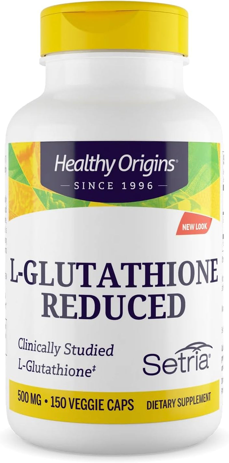 L-Glutathione 500 Mg (Setria, Non-Gmo, Gluten Free, Antioxidant, Immune Support, Skin Support), 150 Veggie Caps