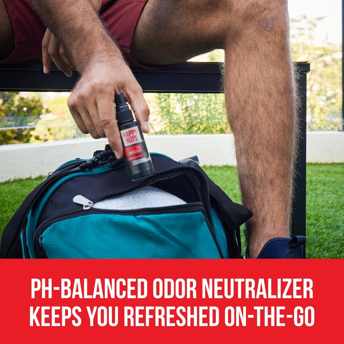 the Refresher Men'S Ball Deodorant Spray - Cooling, Toning, Deodorizing Body Spritz - Clean Ingredients, Ideal for Post-Trimming, Shaving & Cleansing - Groin Deodorant Spray (1 Pack)