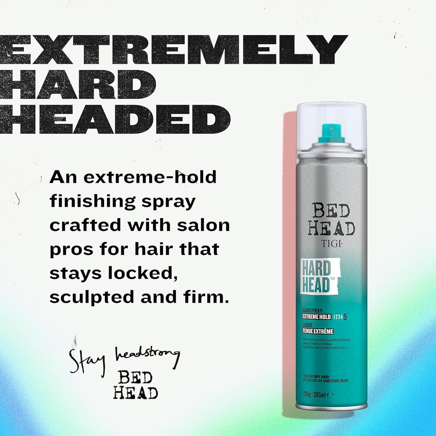 Bed Head Hard Head Hairspray for Extra Strong Hold 11.7 Oz