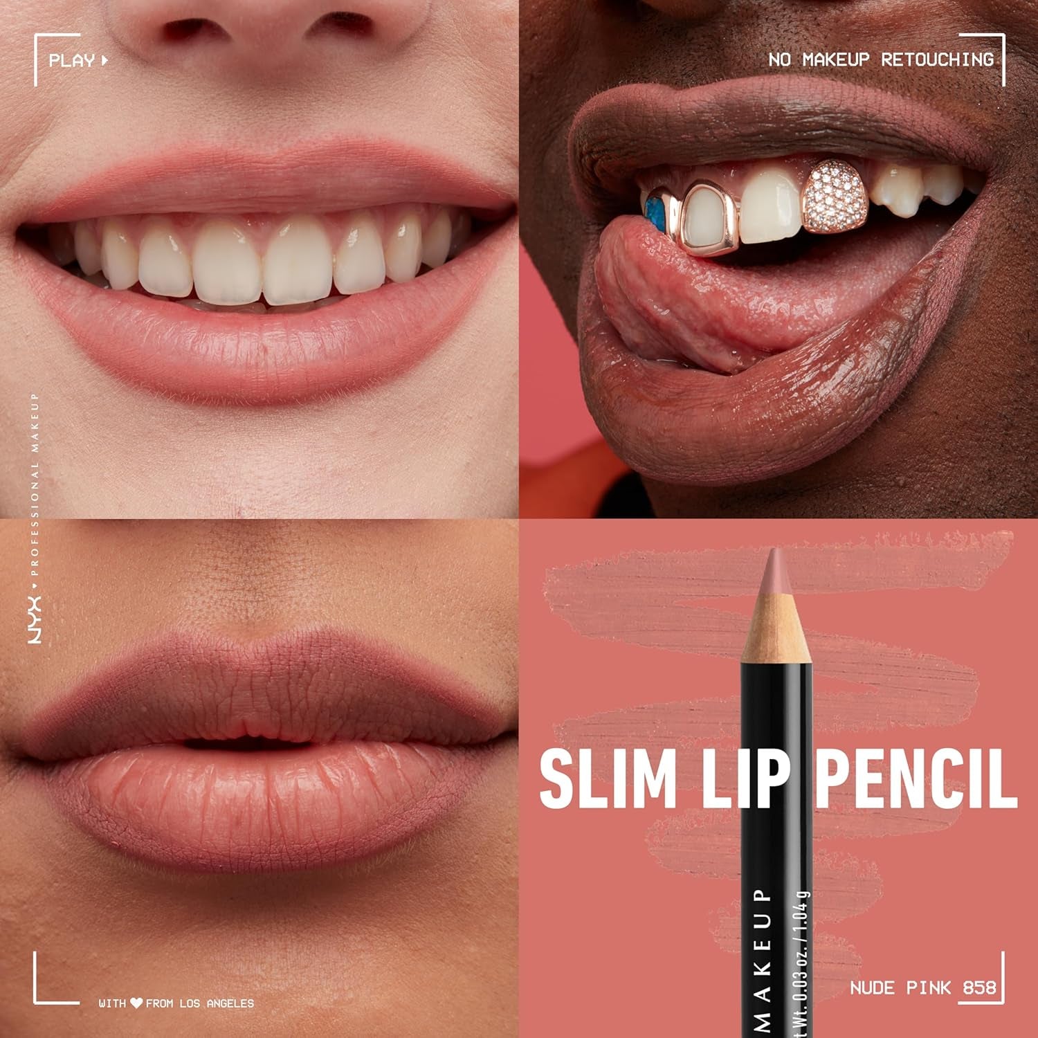 Slim Lip Pencil Coffee & Nude Pink Long Lasting Creamy Lip Liner 2-Pack