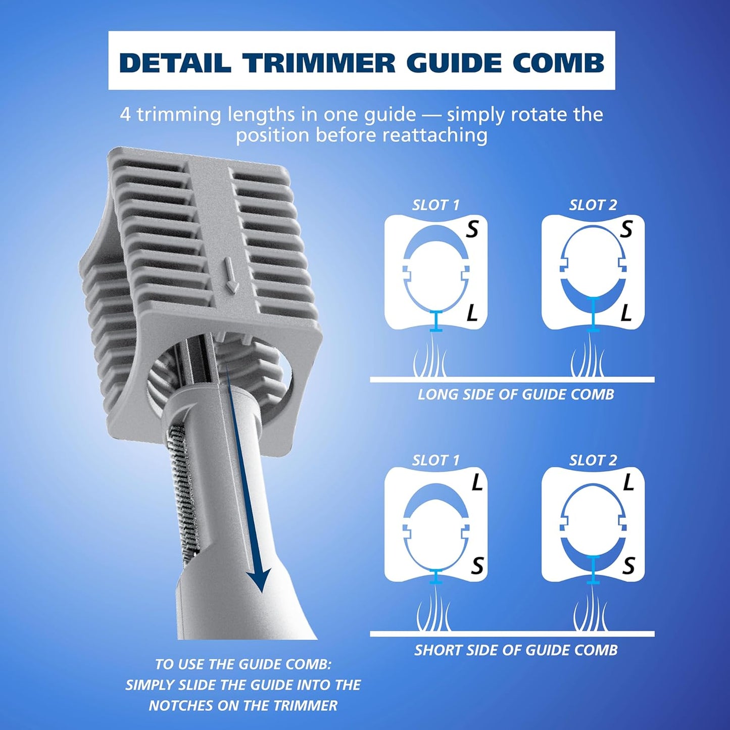 Dualtech® Lithium Battery Dual Sided Eyebrow, Bikini, and Facial Hair Removal Trimmer for Women with Rubber Grip – Model 3026636