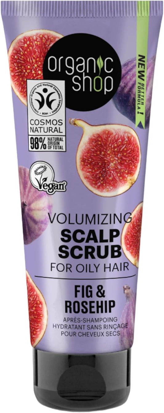 Oily Hair Volumizing Scalp Scrub Fig and Rosehip, 75 Ml