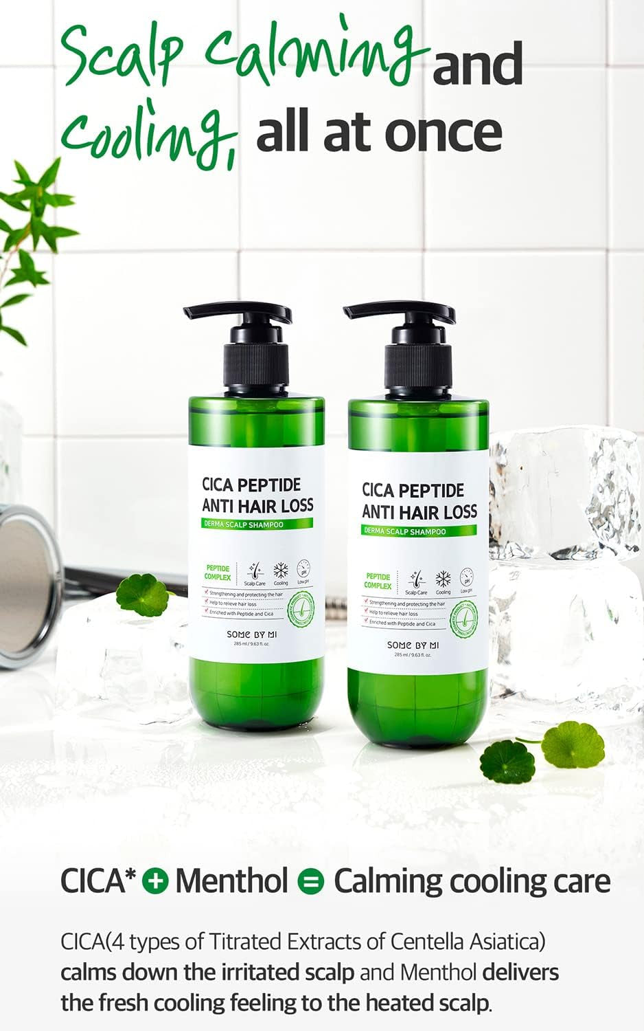  Cica Peptide anti Hair Loss Derma Scalp Shampoo