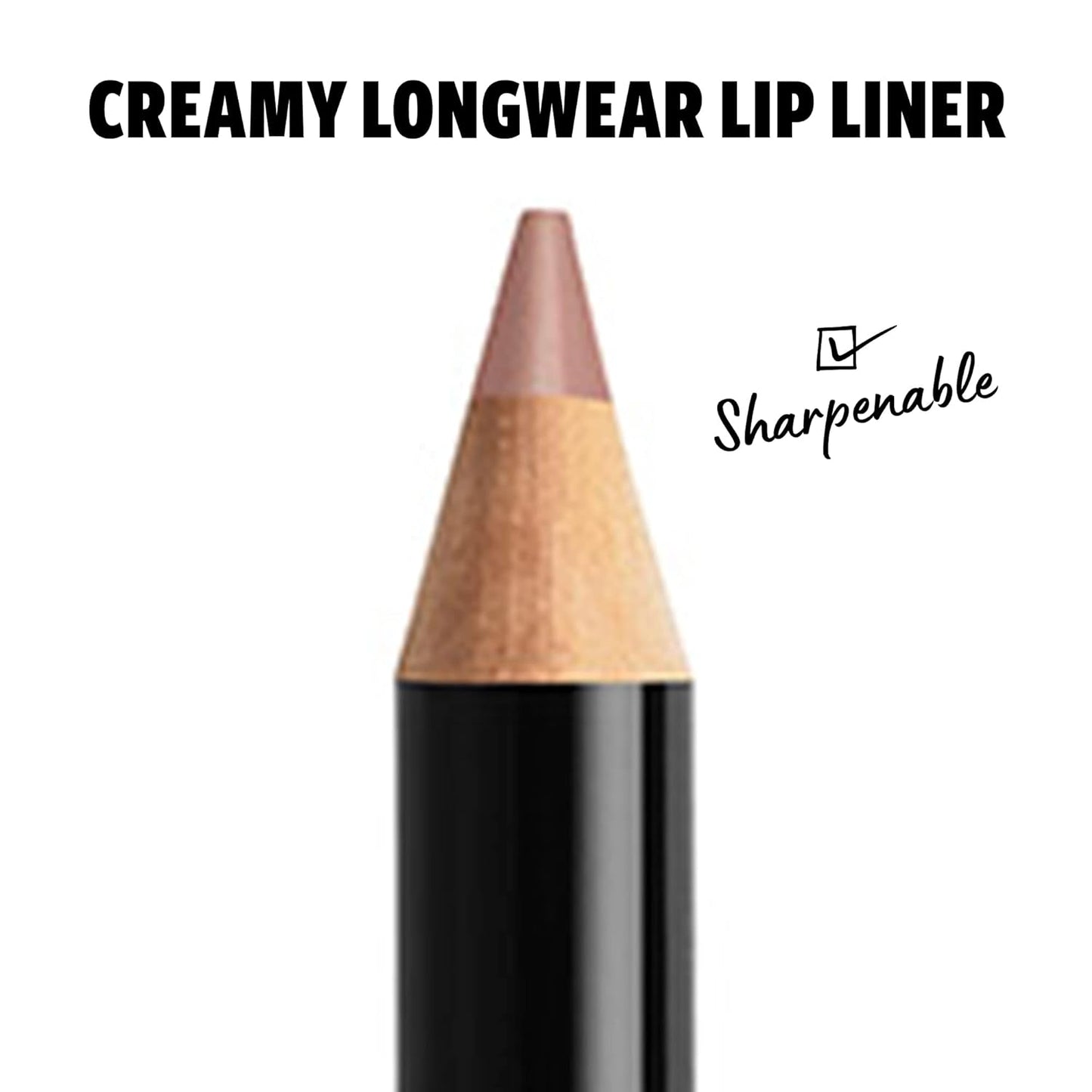 Slim Lip Pencil Coffee & Nude Pink Long Lasting Creamy Lip Liner 2-Pack