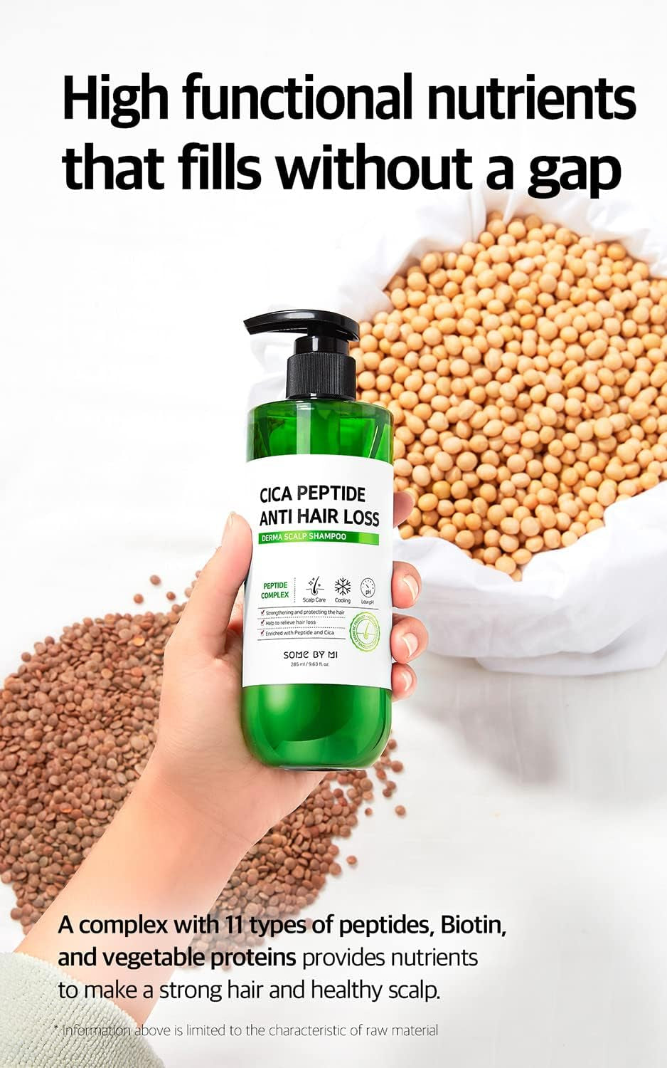  Cica Peptide anti Hair Loss Derma Scalp Shampoo