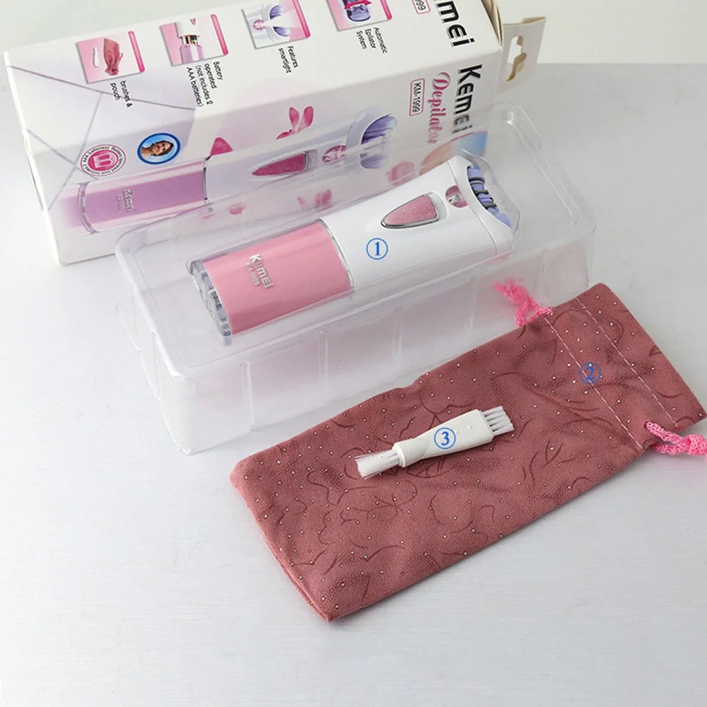 Mini Electric Epilator Hair Remover Epilator USB Rechargeable Womens Body Hair Removal Portable Lady Armpit Hair Shaver Travel Bikini Hair Removal