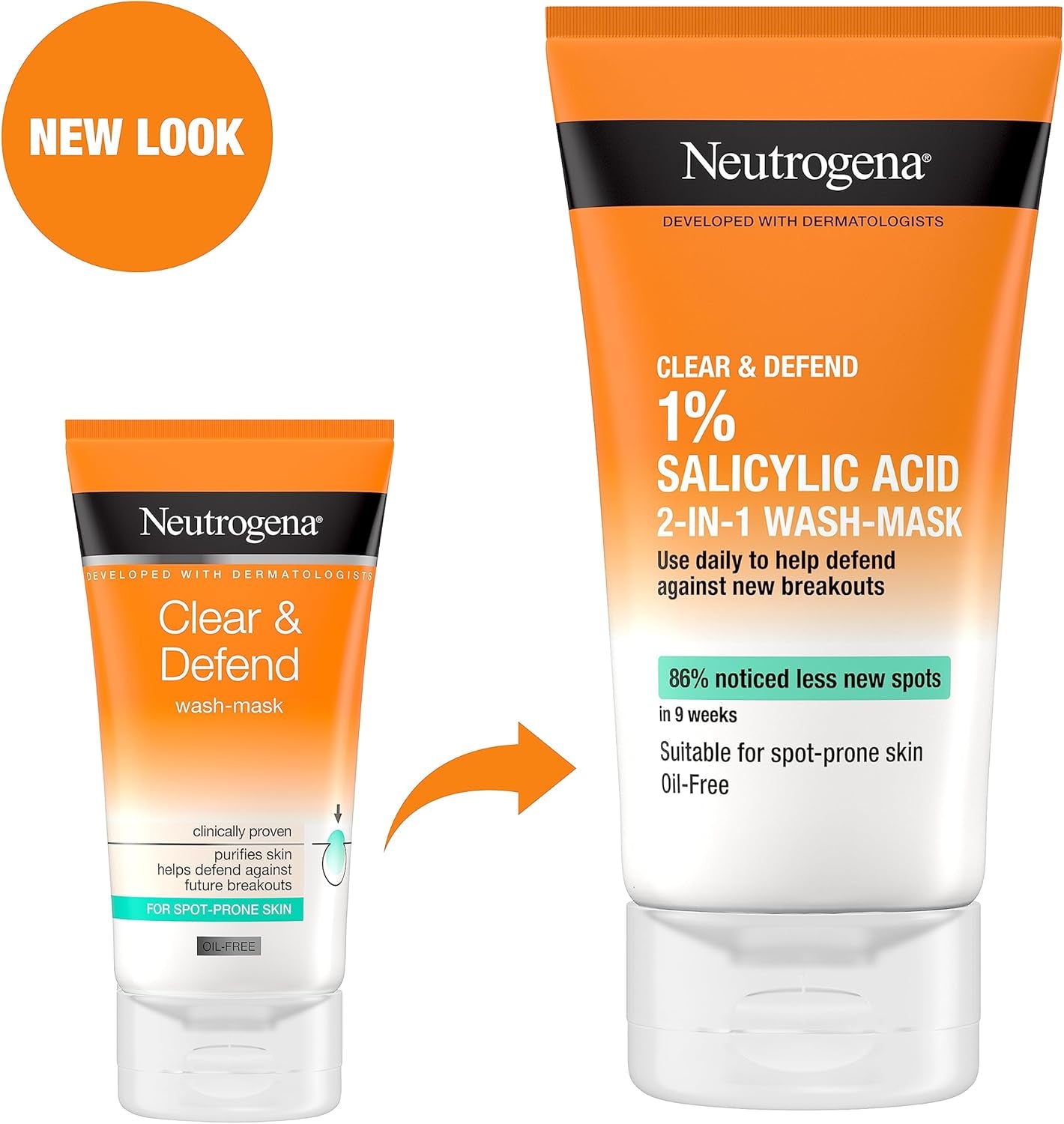 ® Clear & Defend 1% Salicylic Acid 2-IN-1 Wash-Mask  (Pack of 3)